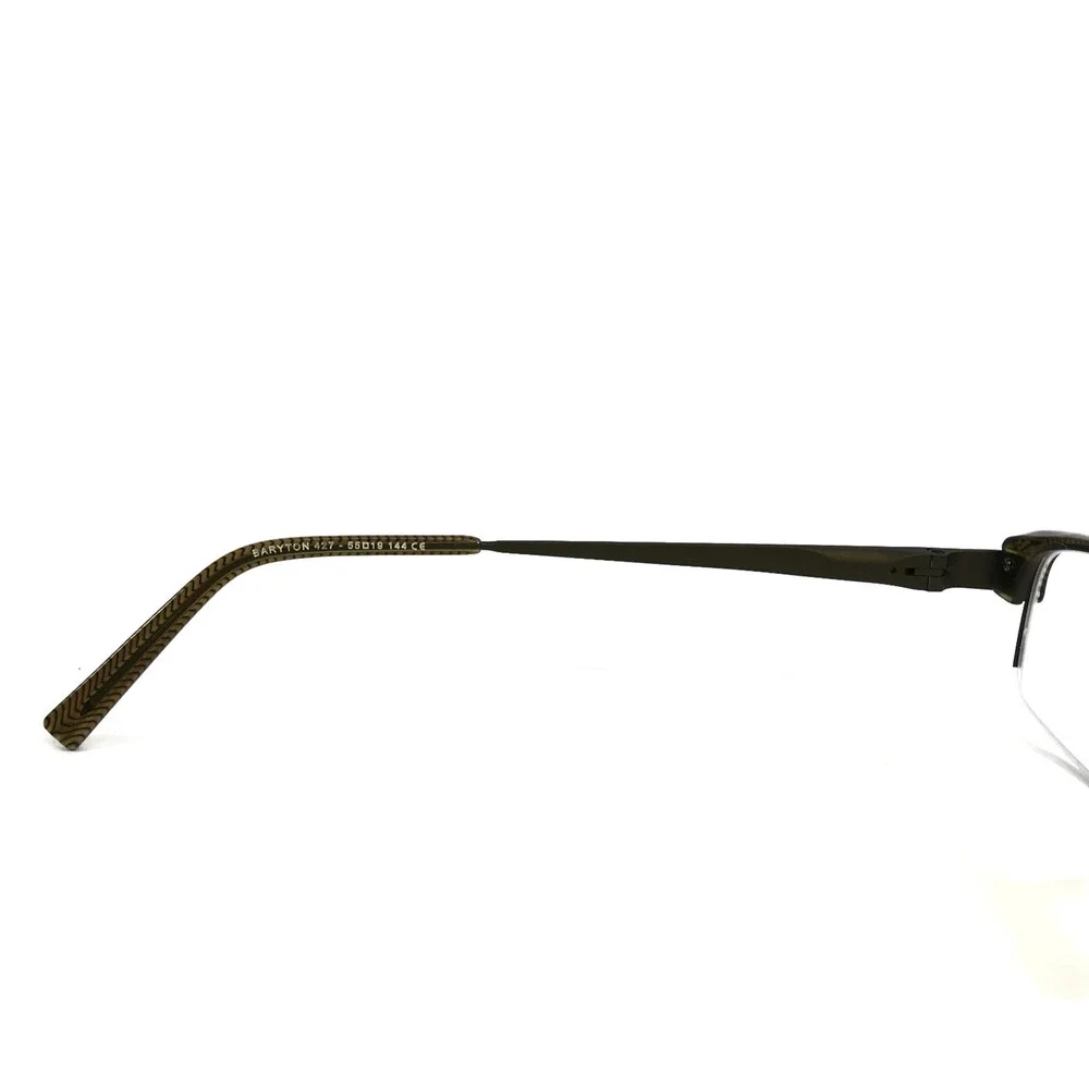 Jean Lafont Eyeglasses Frames BARYTON 427 Brown Rectangle Half Rim 55-19-144